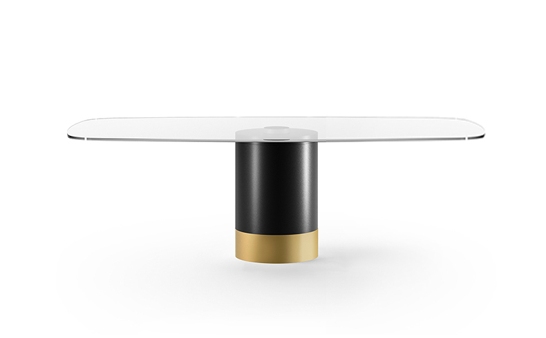 CILINDRO glass top