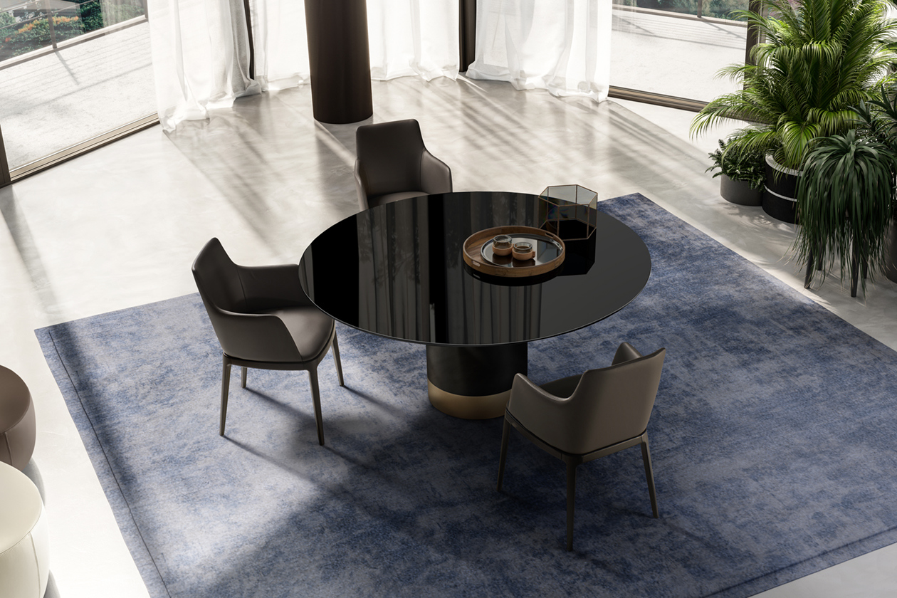 CILINDRO glass top