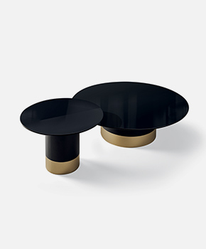 CILINDRO LOW glass top