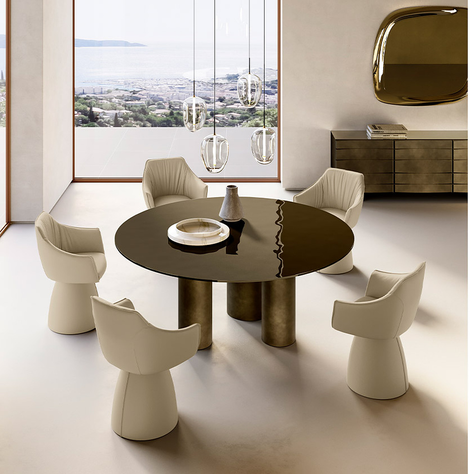 CILINDRO MIX glass top