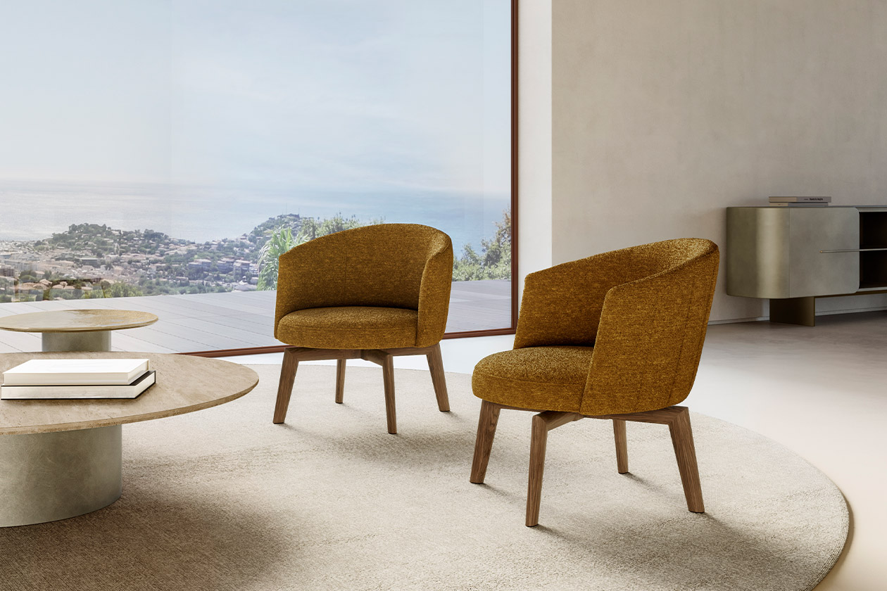 JANE LOUNGE wooden base