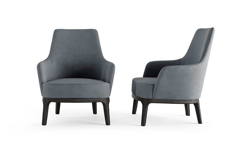 MAX LOUNGE wooden base