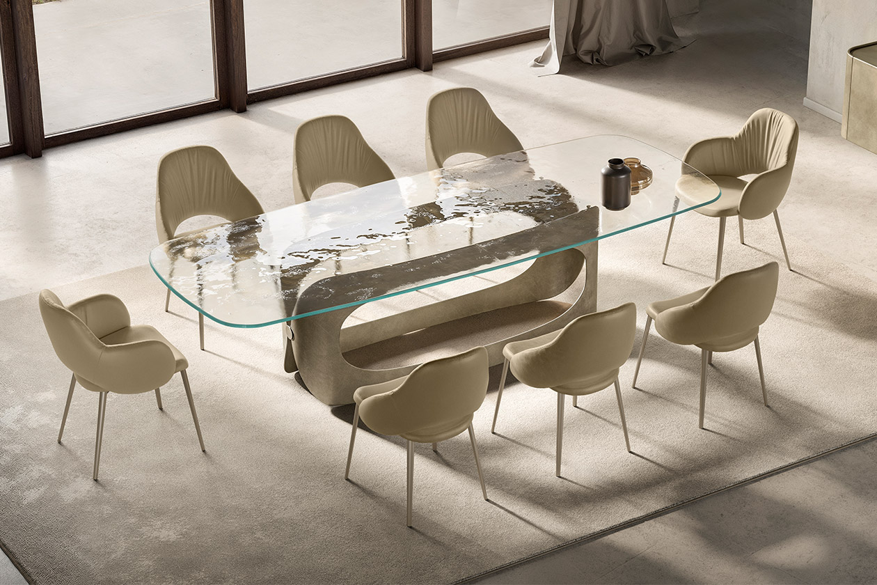 POLIFEMO glass top