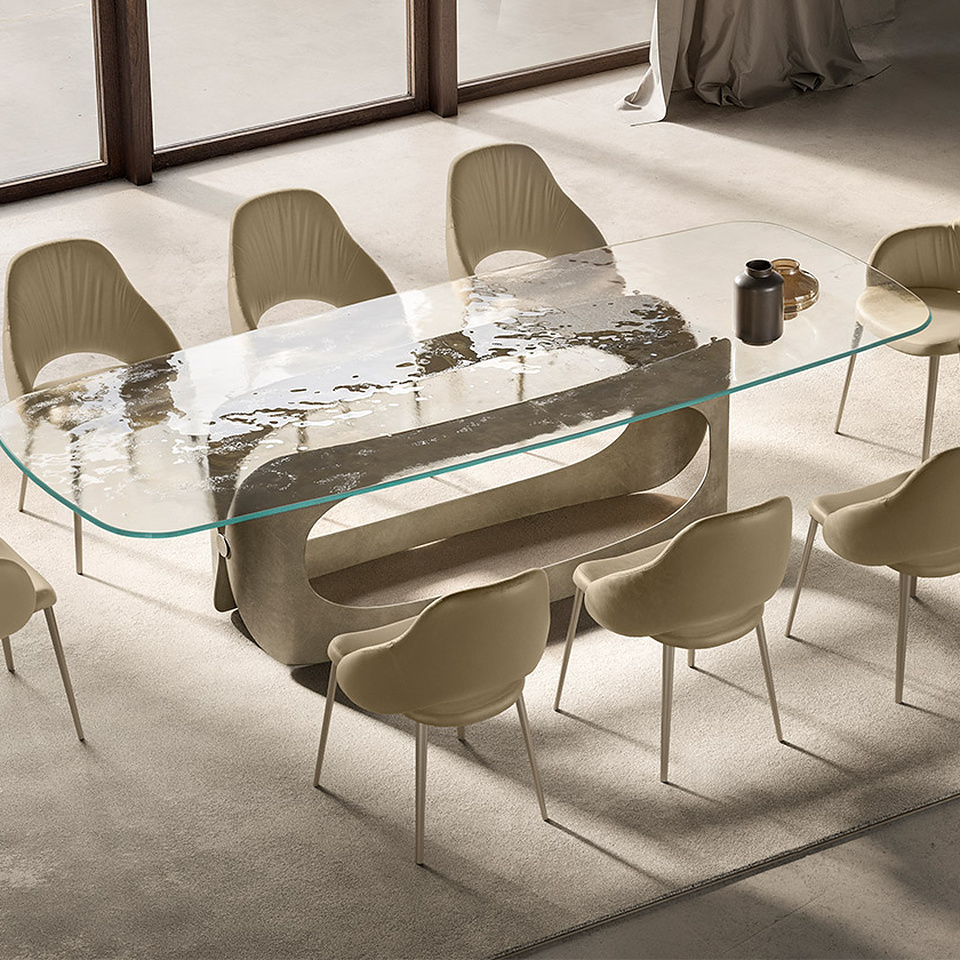 POLIFEMO glass top