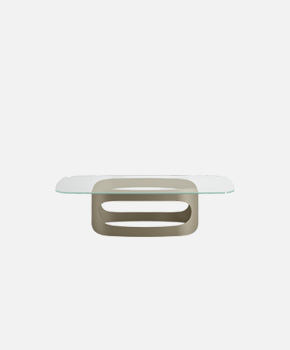POLIFEMO LOW glass top