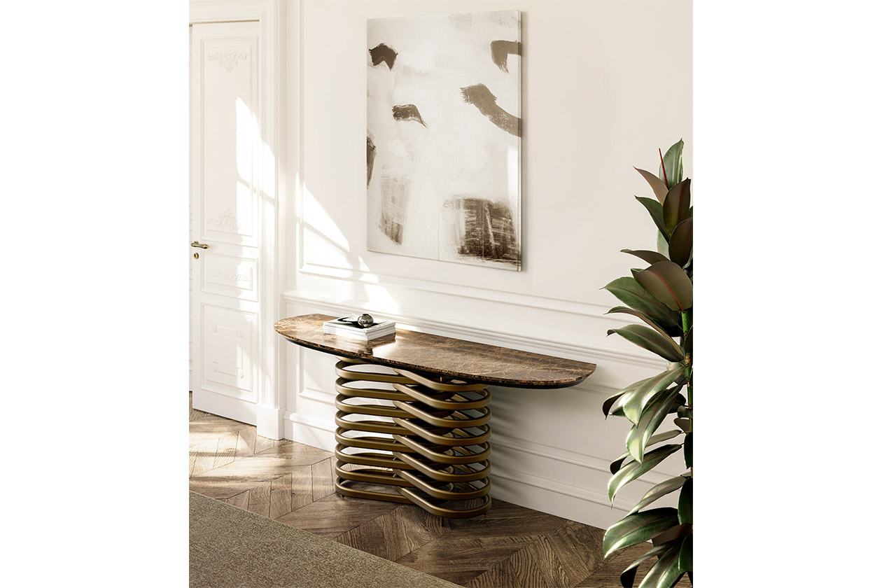 ROTOLO CONSOLE marble top