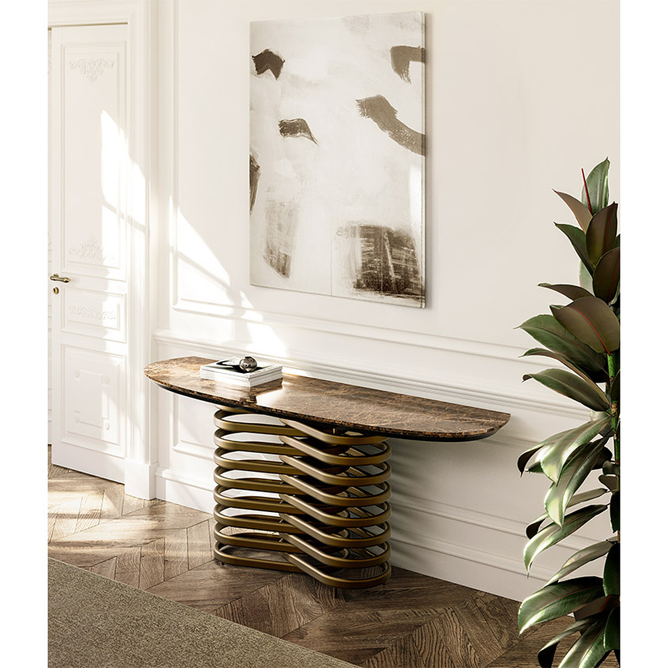 ROTOLO CONSOLE marble top