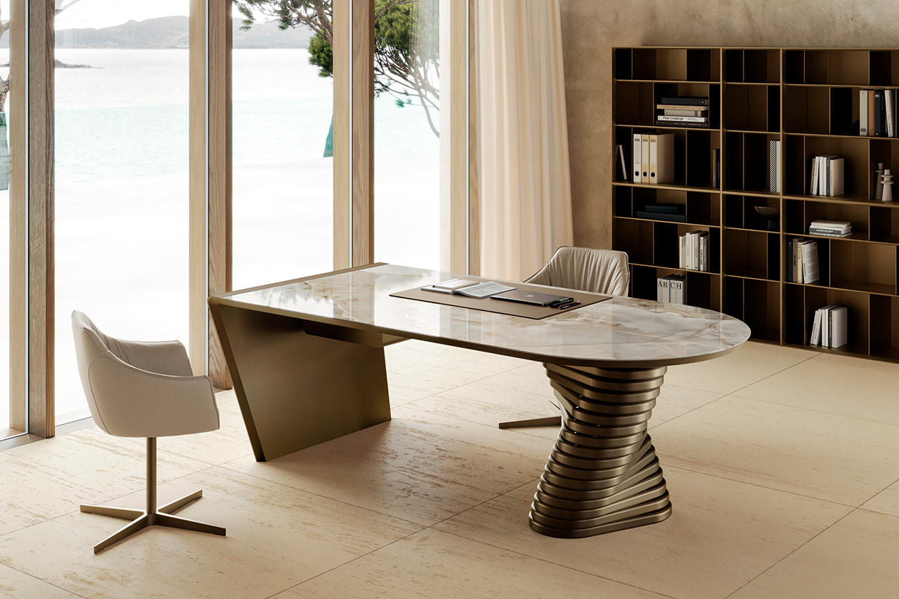 ROTOLO DESK ceramic top