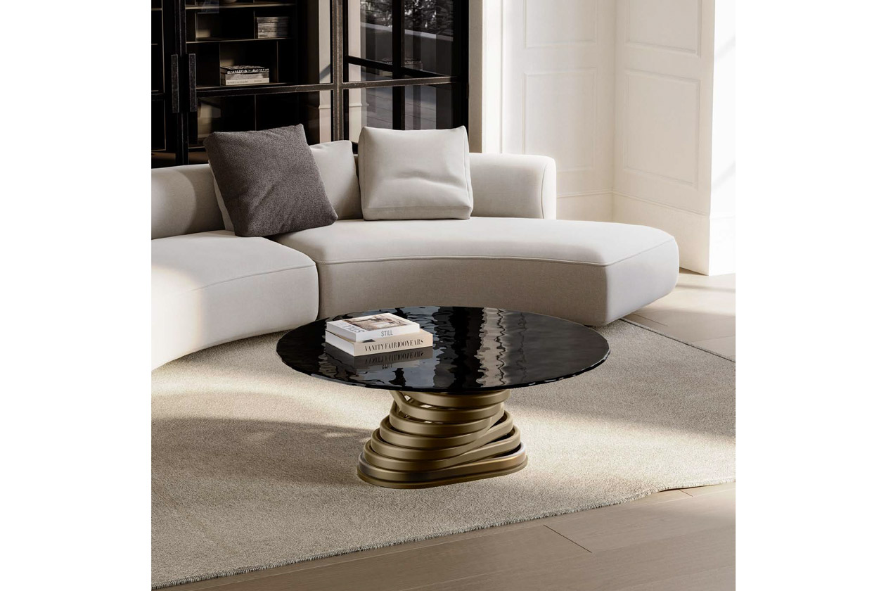 ROTOLO LOW glass top