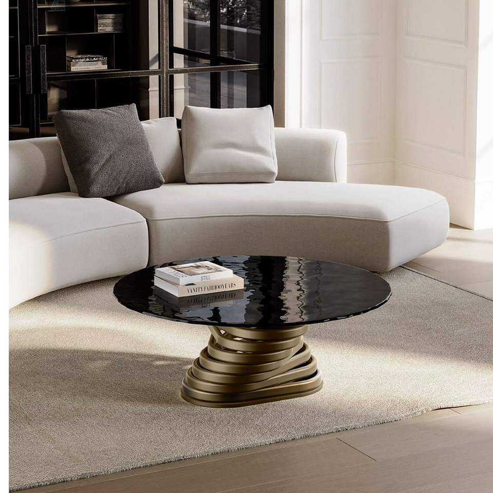 ROTOLO LOW glass top