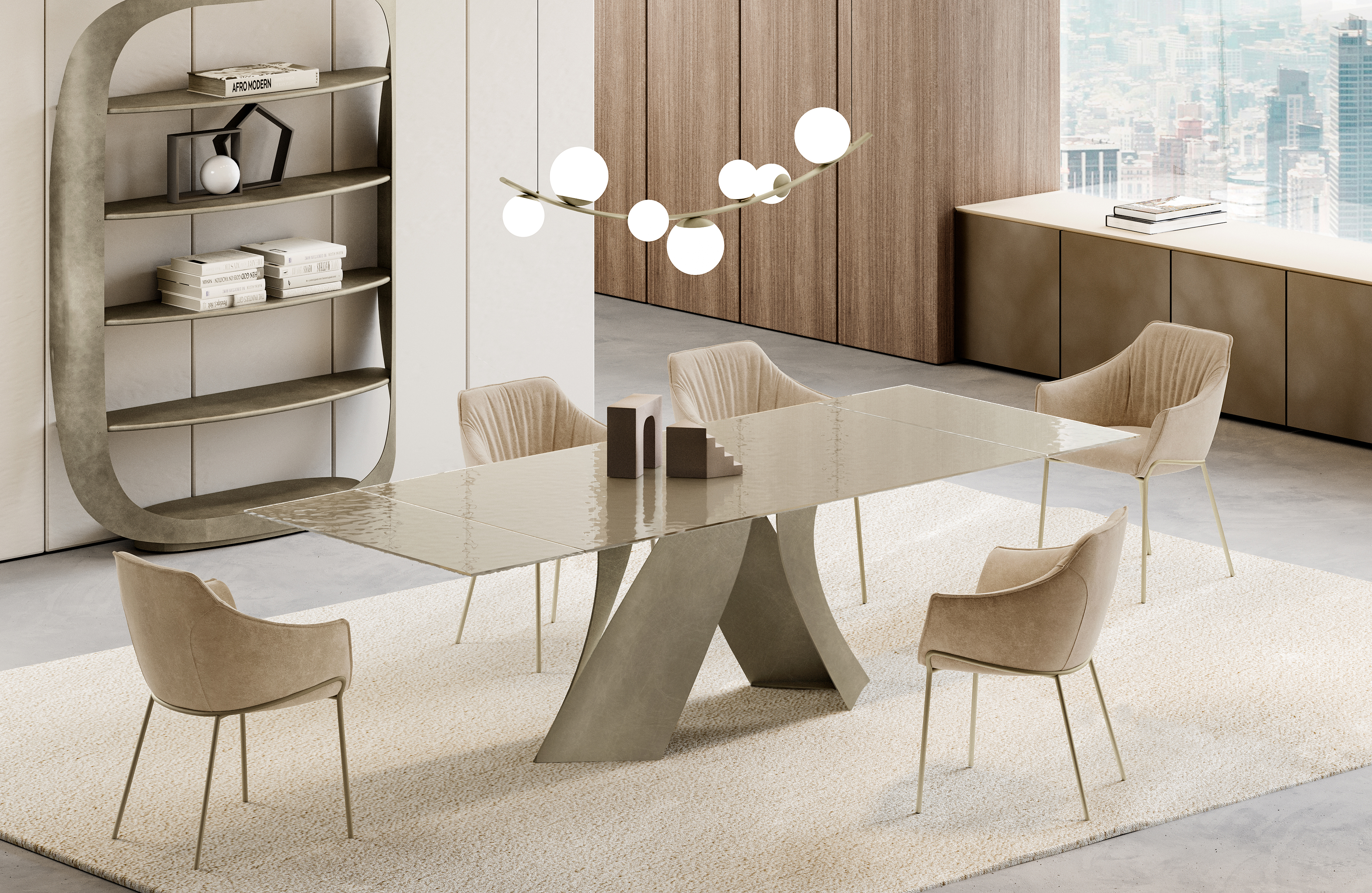 TWIST EXTENDABLE top cristallo