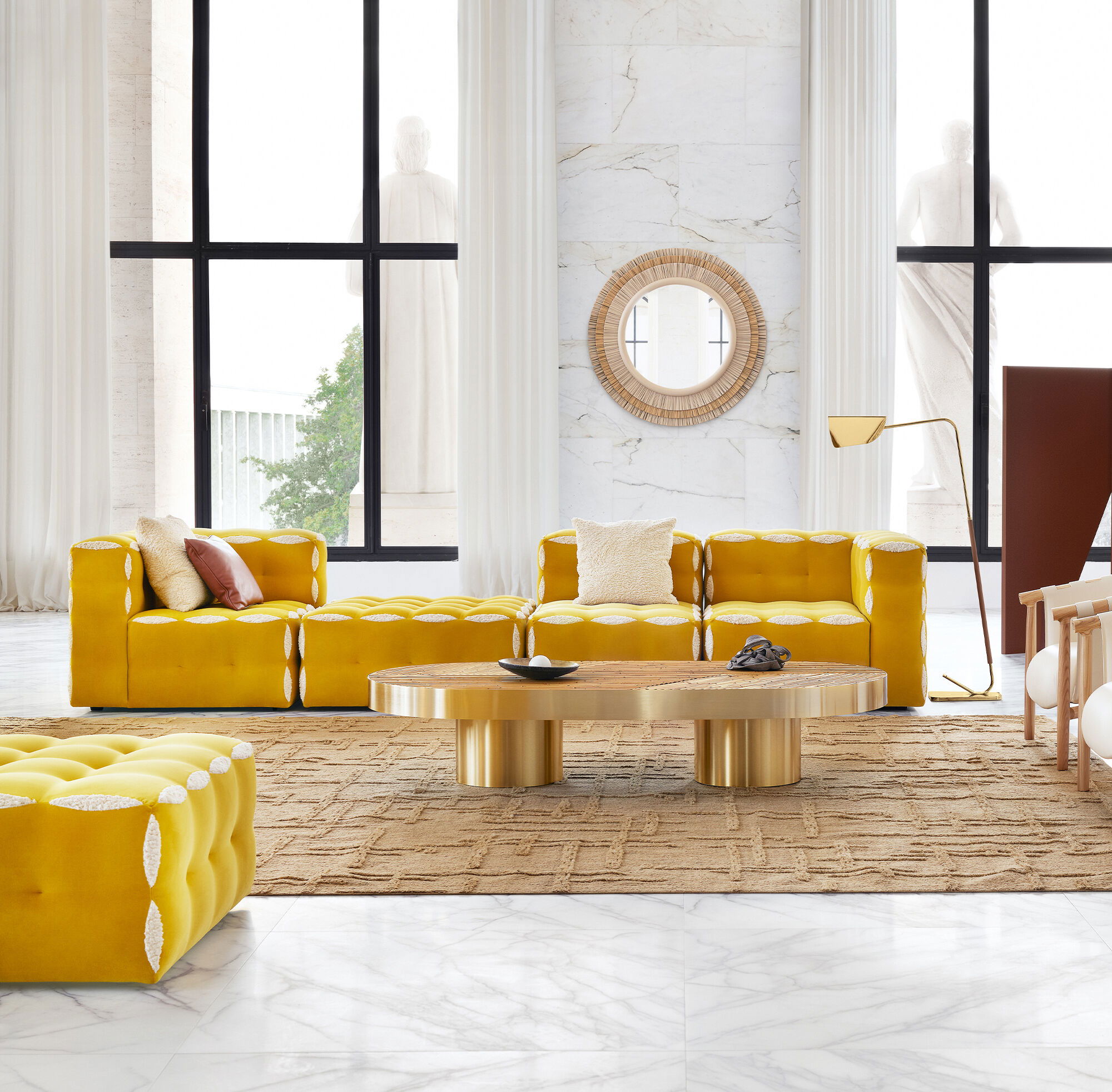 Веселая система сидений Fendi