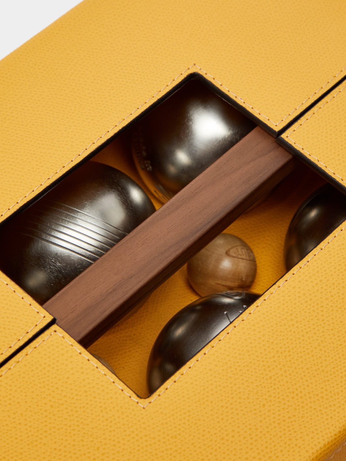 Leather Outdoor Boules Set