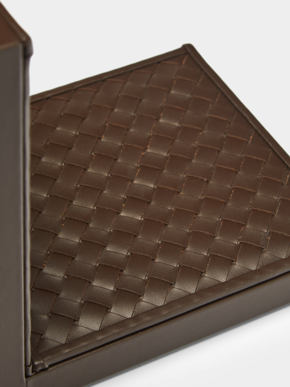 Elia Woven Leather Bookends