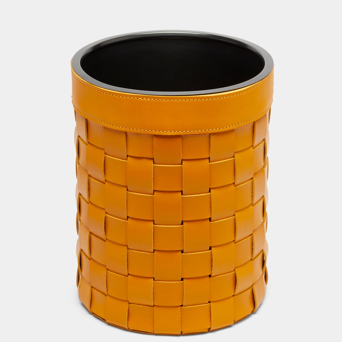 Mondina Woven Leather Wastepaper Bin