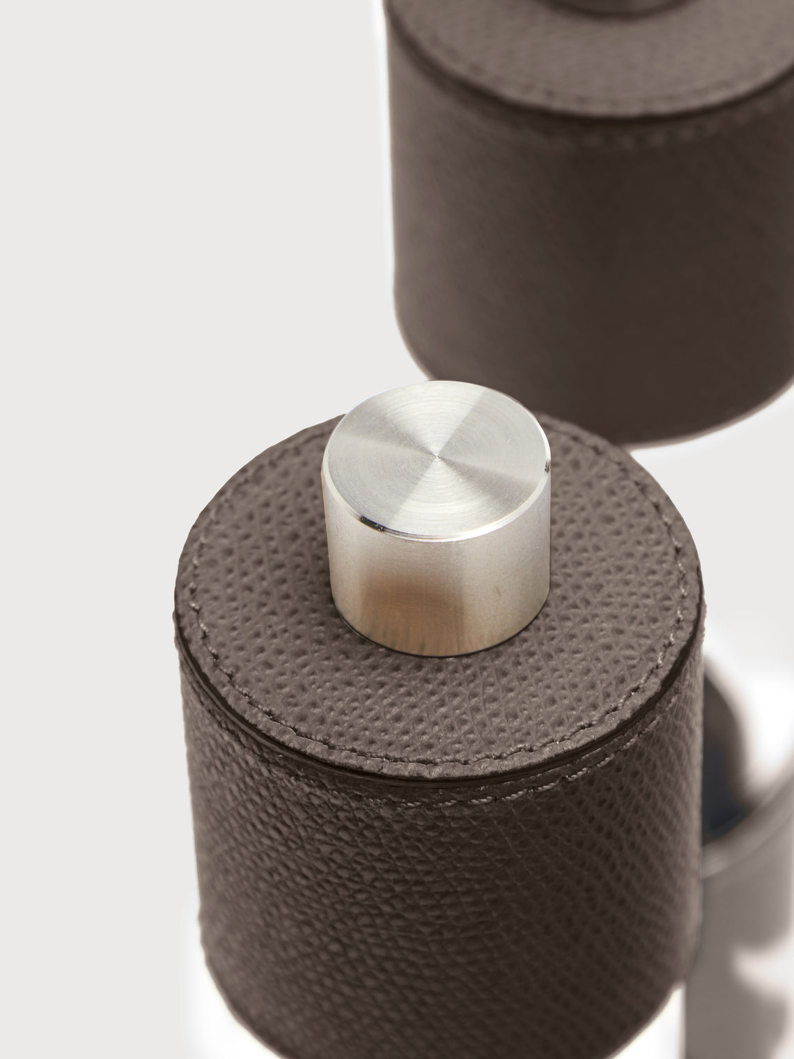 Otello Leather Salt and Pepper Mills (Set of 2)