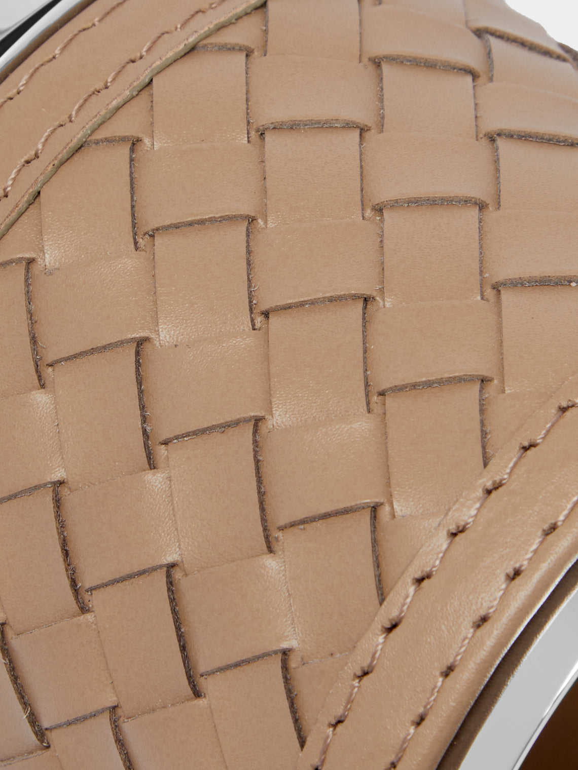 Woven Leather Lidded Box