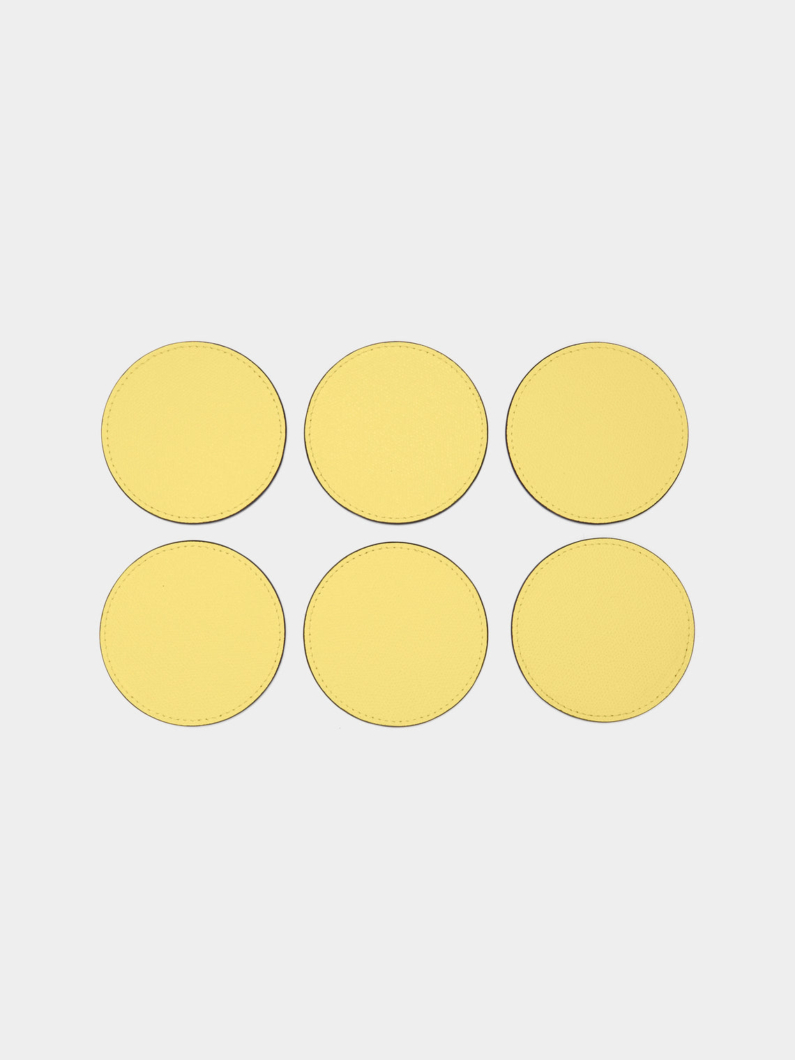 David Leather Coasters (Set of 6)