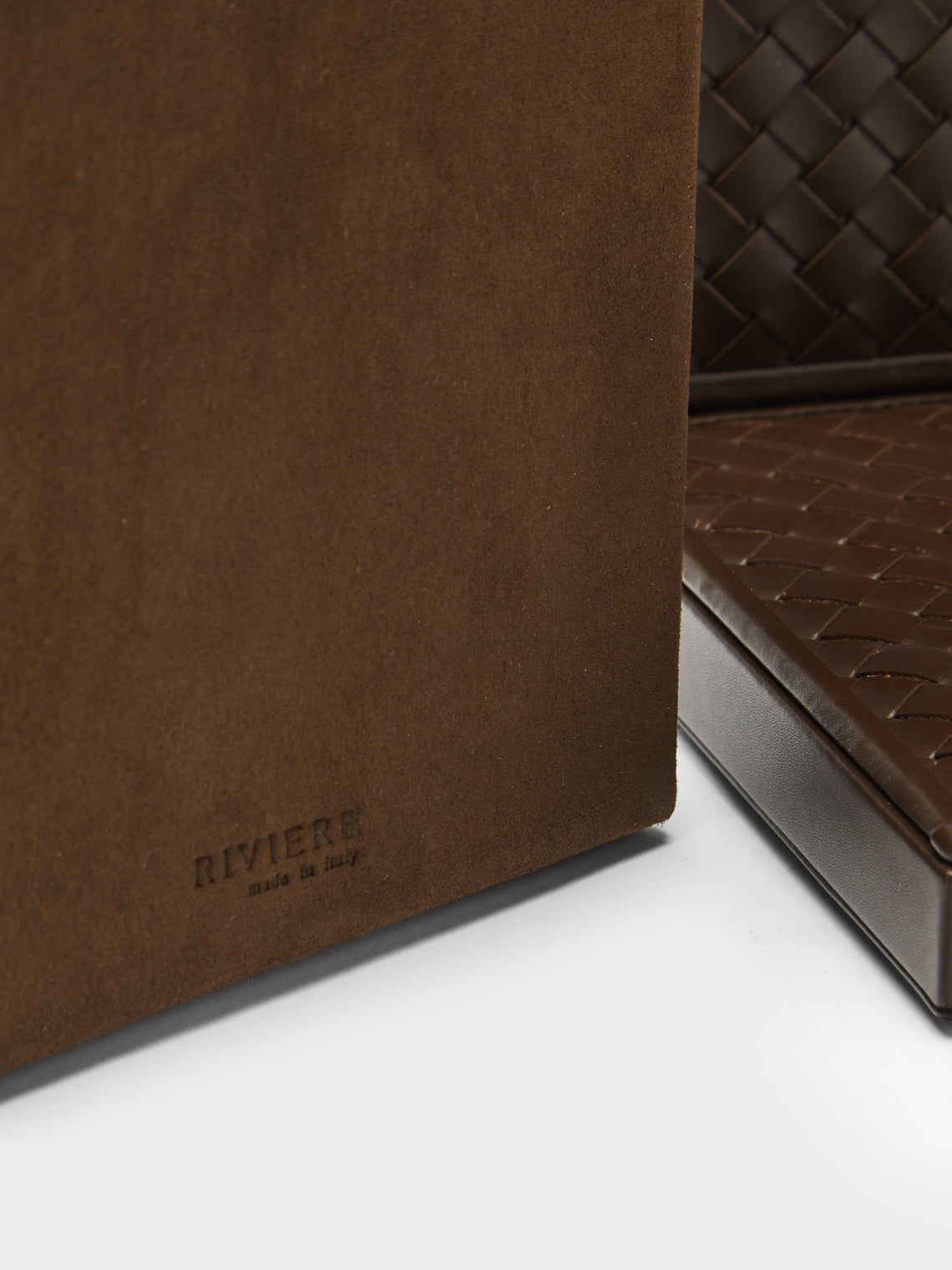 Elia Woven Leather Bookends