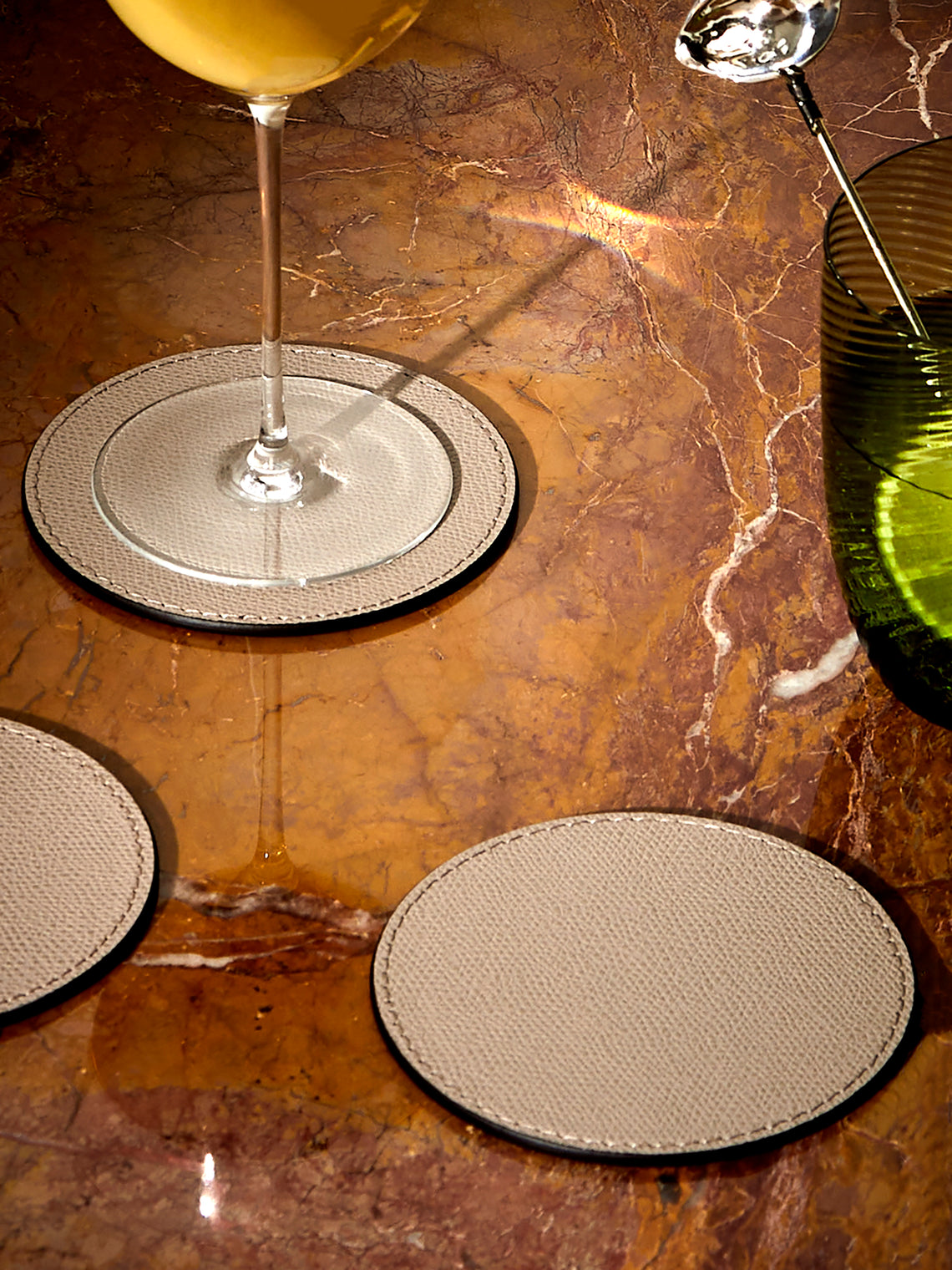 Tao Leather Coasters (Set of 6)