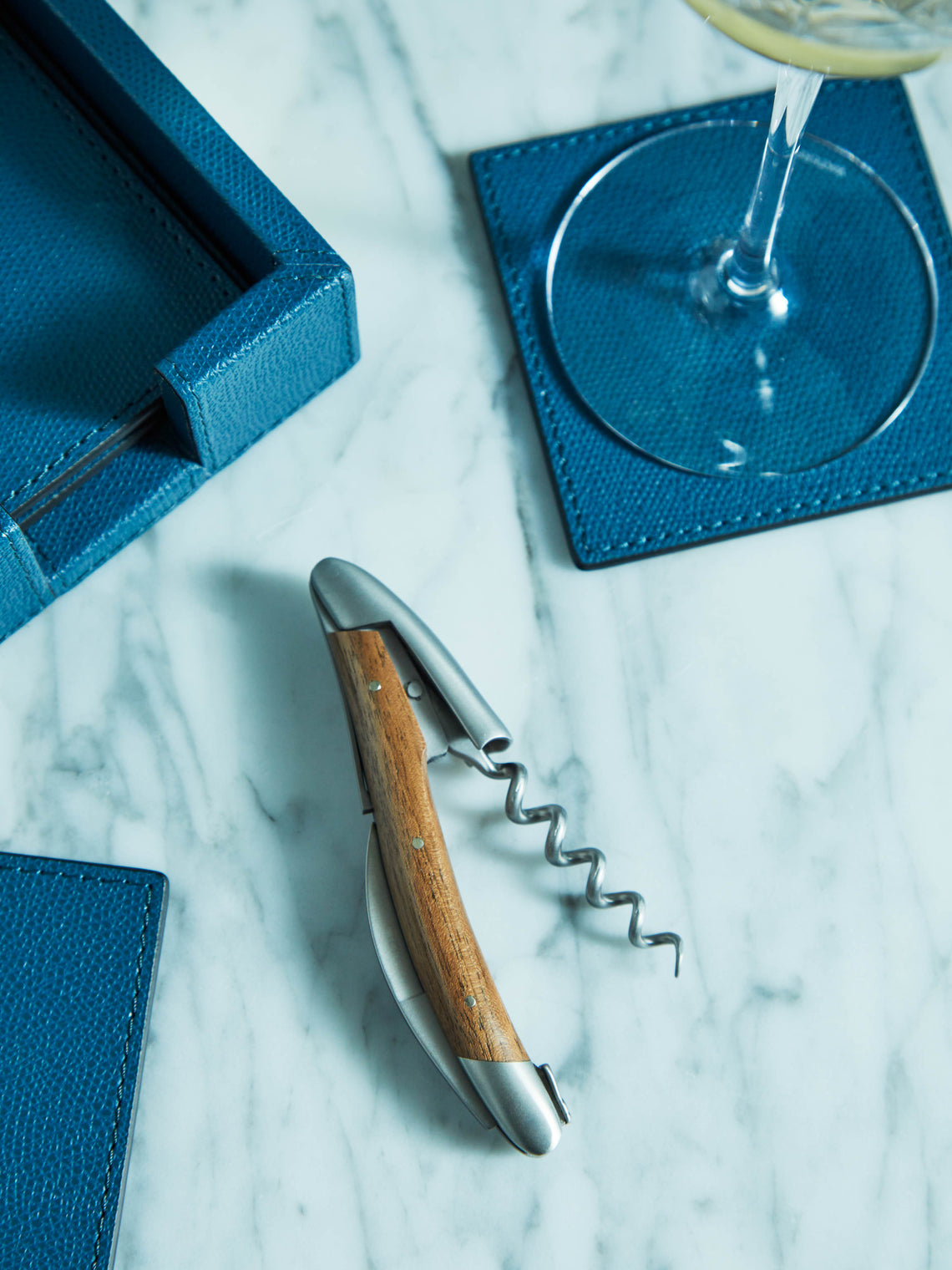 Tao Leather Square Coasters (Set of 6)