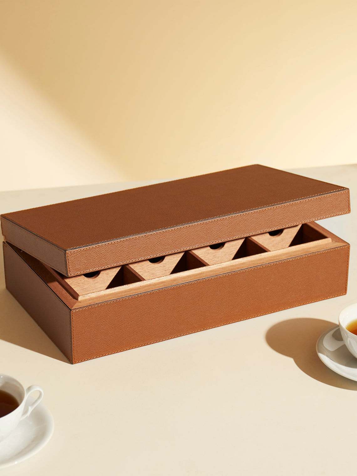 Leather Large Tea Box