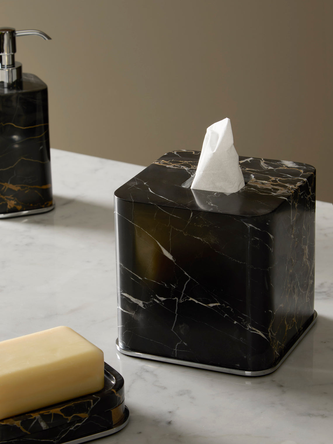 Polo Marble Square Tissue Box