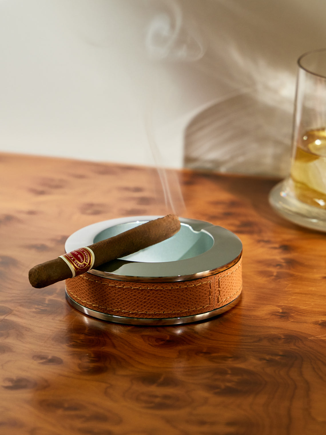 Jasper Leather Ashtray