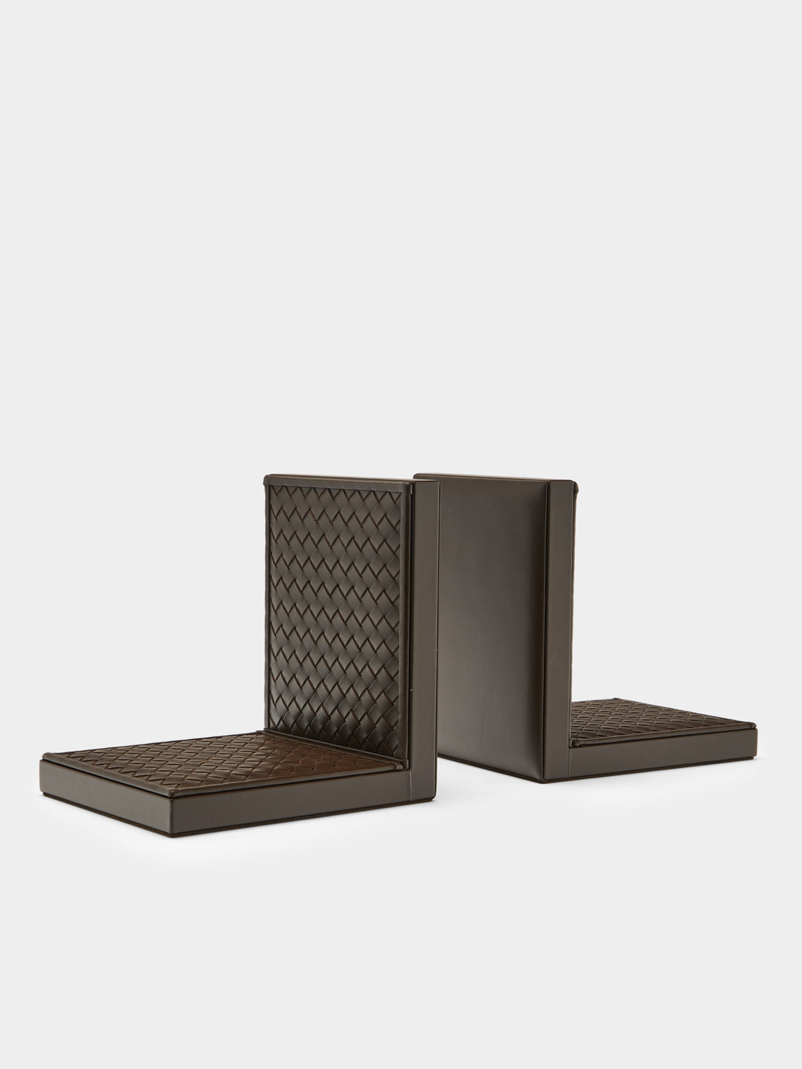 Elia Woven Leather Bookends