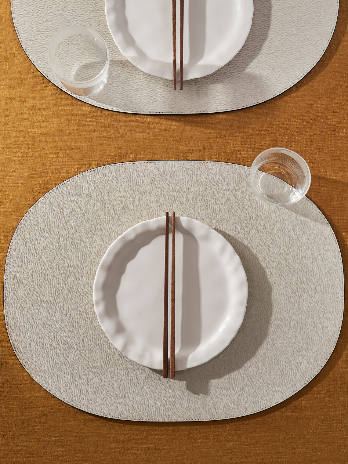 Leather Large Oval Placemats (Set of 4)