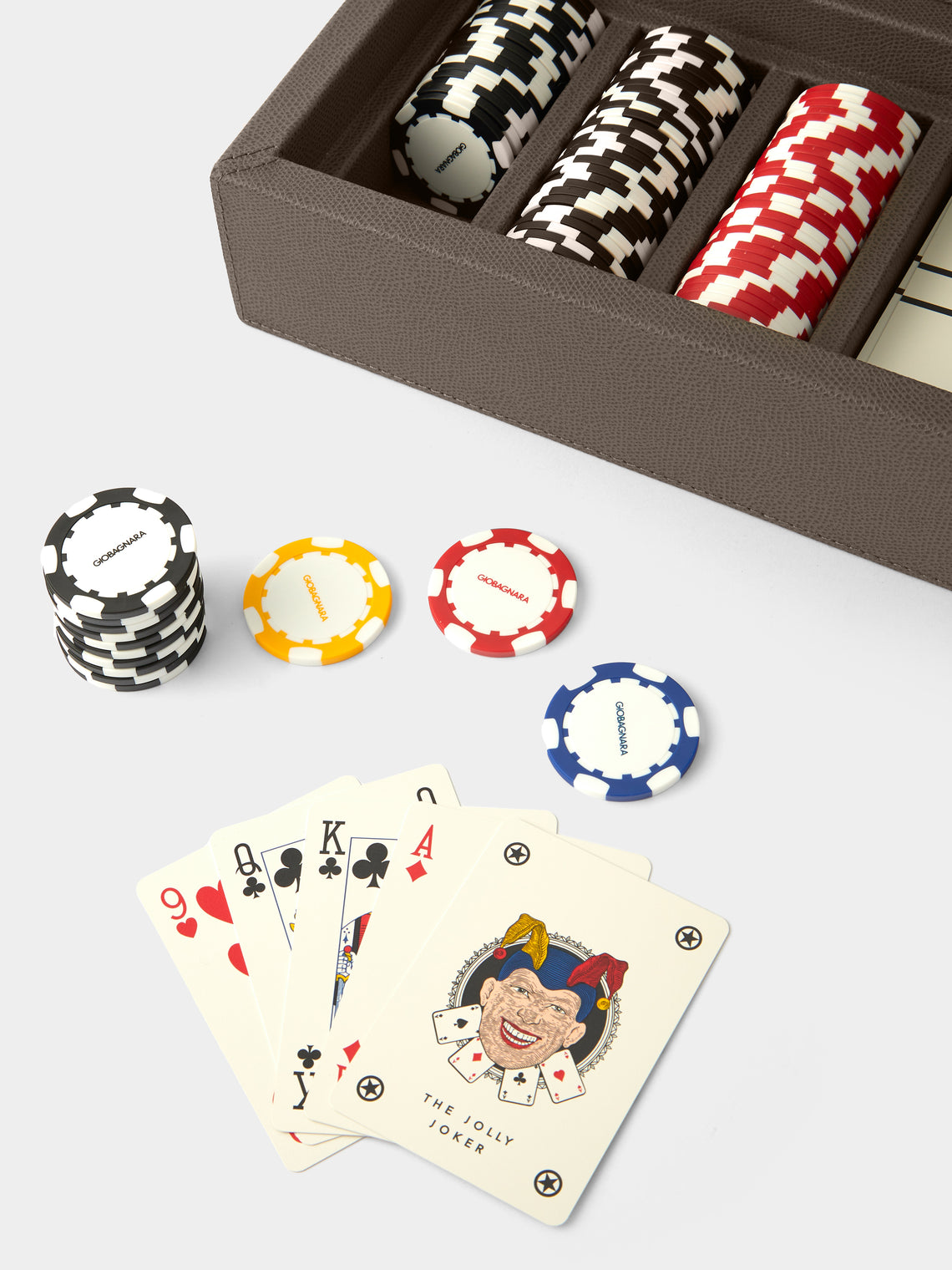 Parma Leather Poker Set