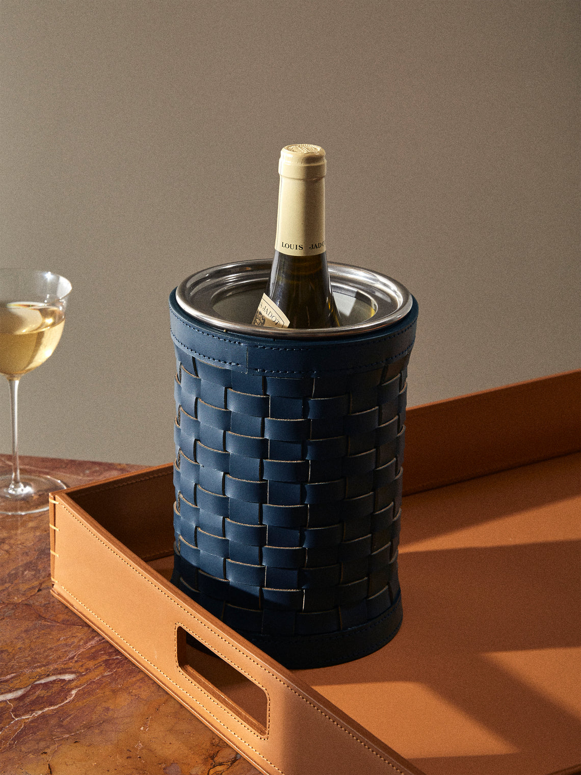 Barcelona Water-Resistant Leather Wine Cooler