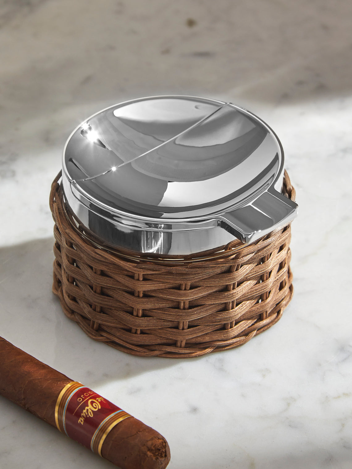 Toledo Rattan Ashtray