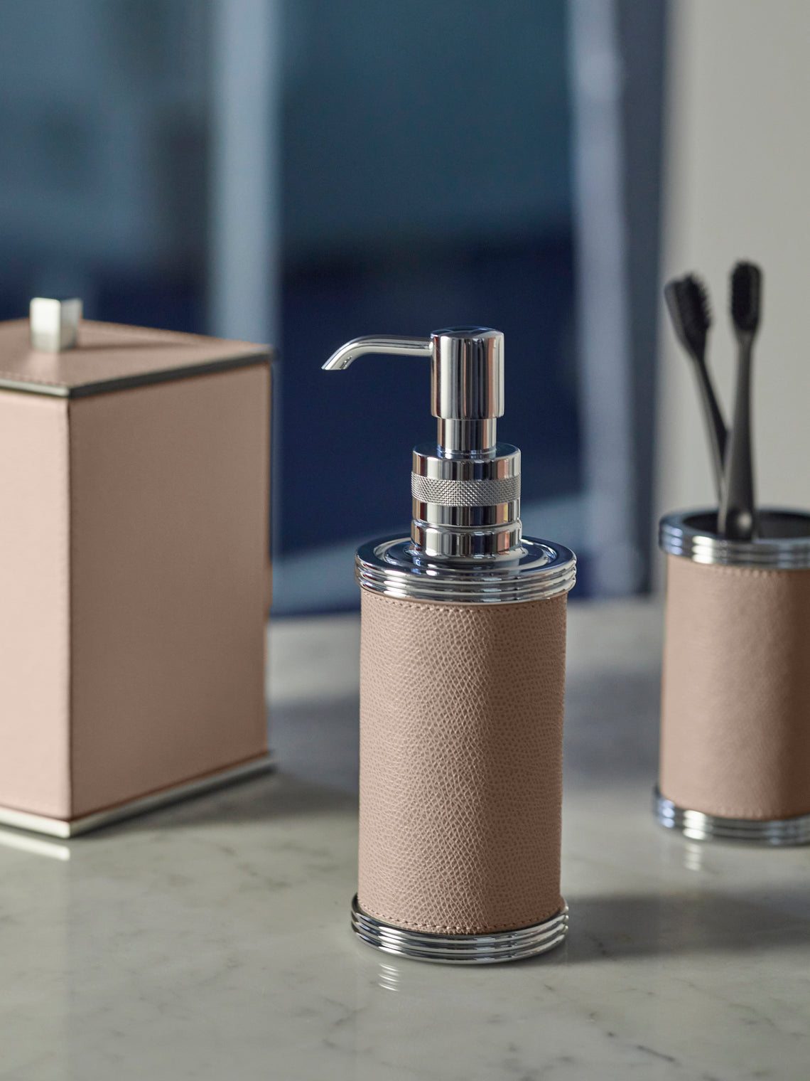 Amalfi Leather Soap Dispenser
