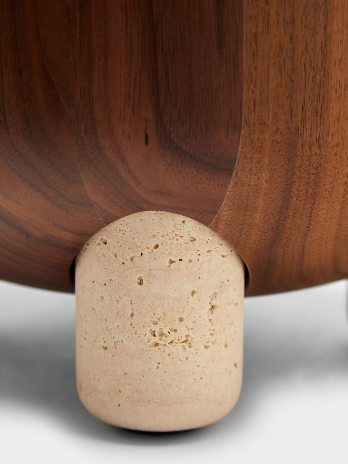 Mocambo Peg Walnut and Stone Solitaire Set