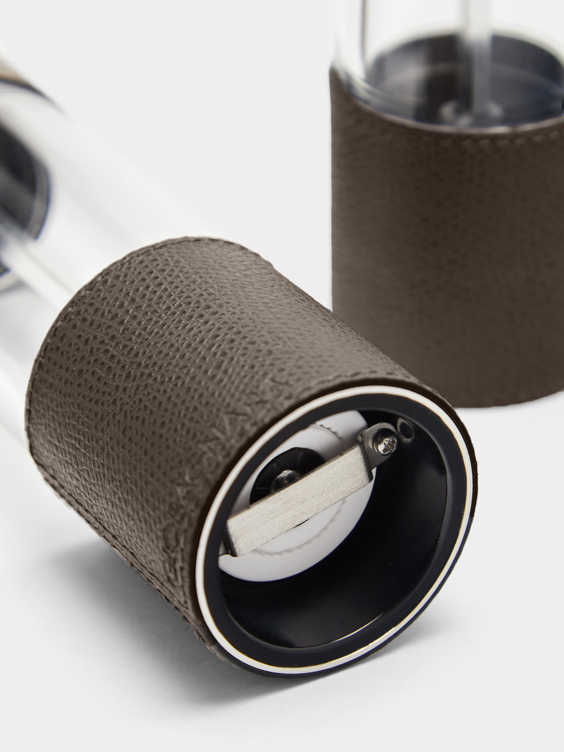 Otello Leather Salt and Pepper Mills (Set of 2)
