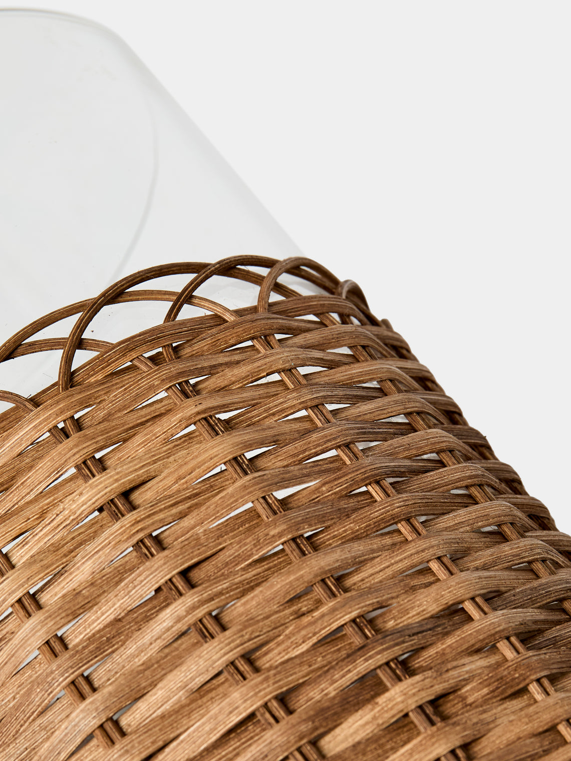 Wideville Rattan Large Candle Holder