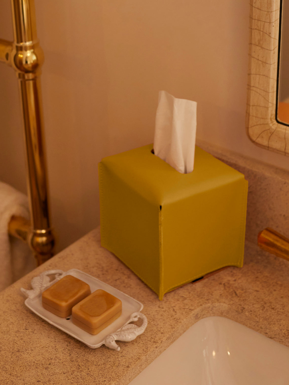 Ready Leather Tissue Box