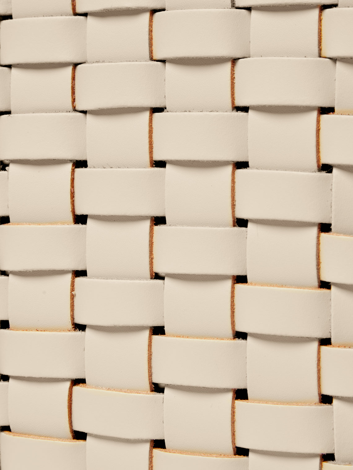 Woven Leather Wastepaper Basket