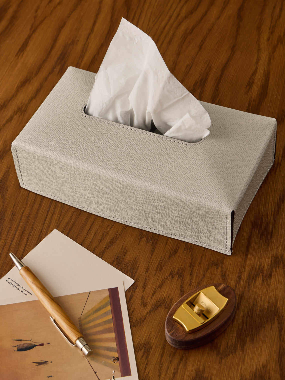 Ready Leather Tissue Box