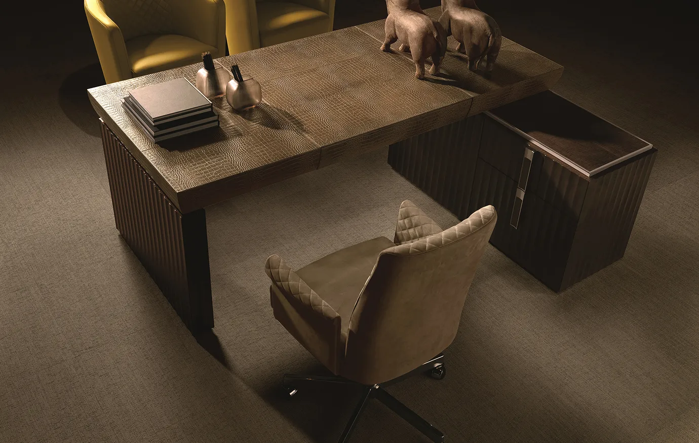 Office chair with castors Red Carpet