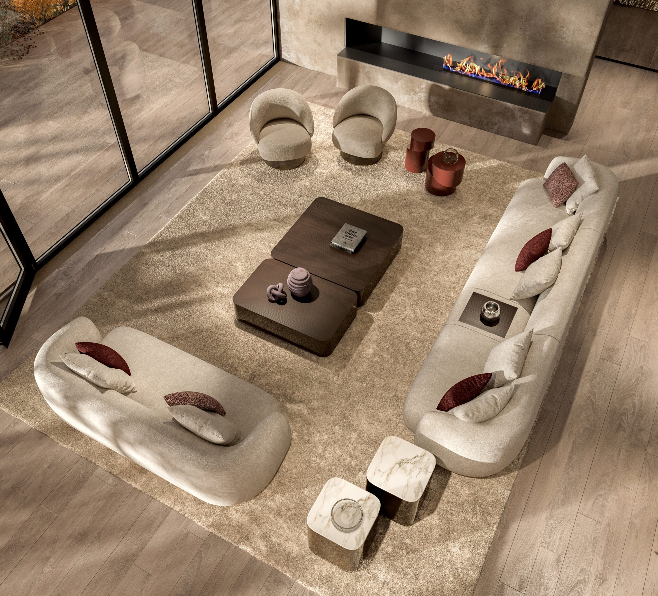 Rectangular coffee table – New Mood Collection