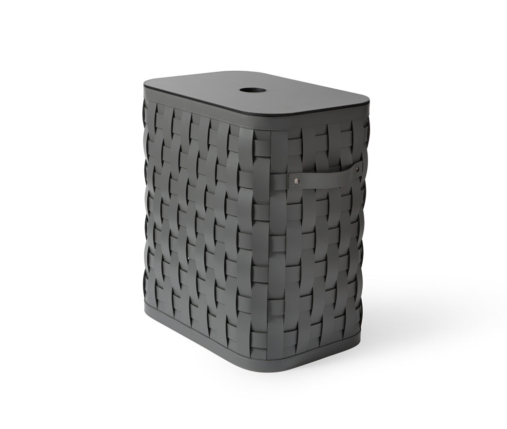 Demetra Tall Rectangular Basket with Flat Lid