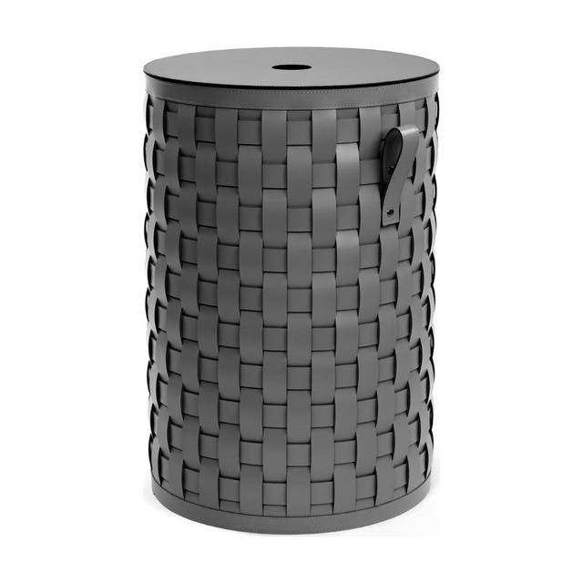 Demetra Tall Round Basket with Flat Lid