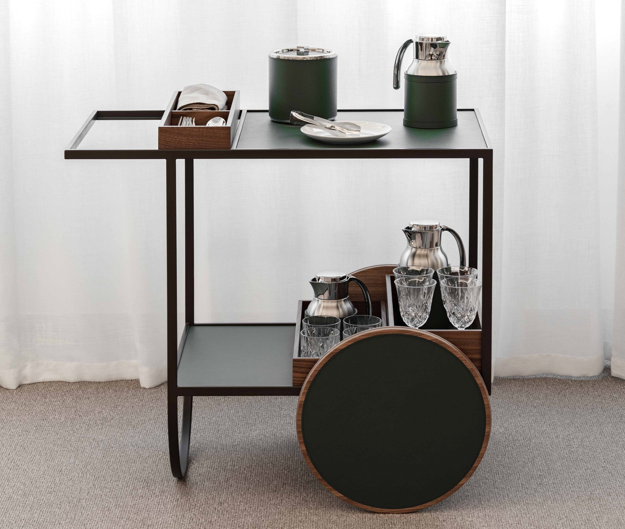 Magenta Serving Trolley