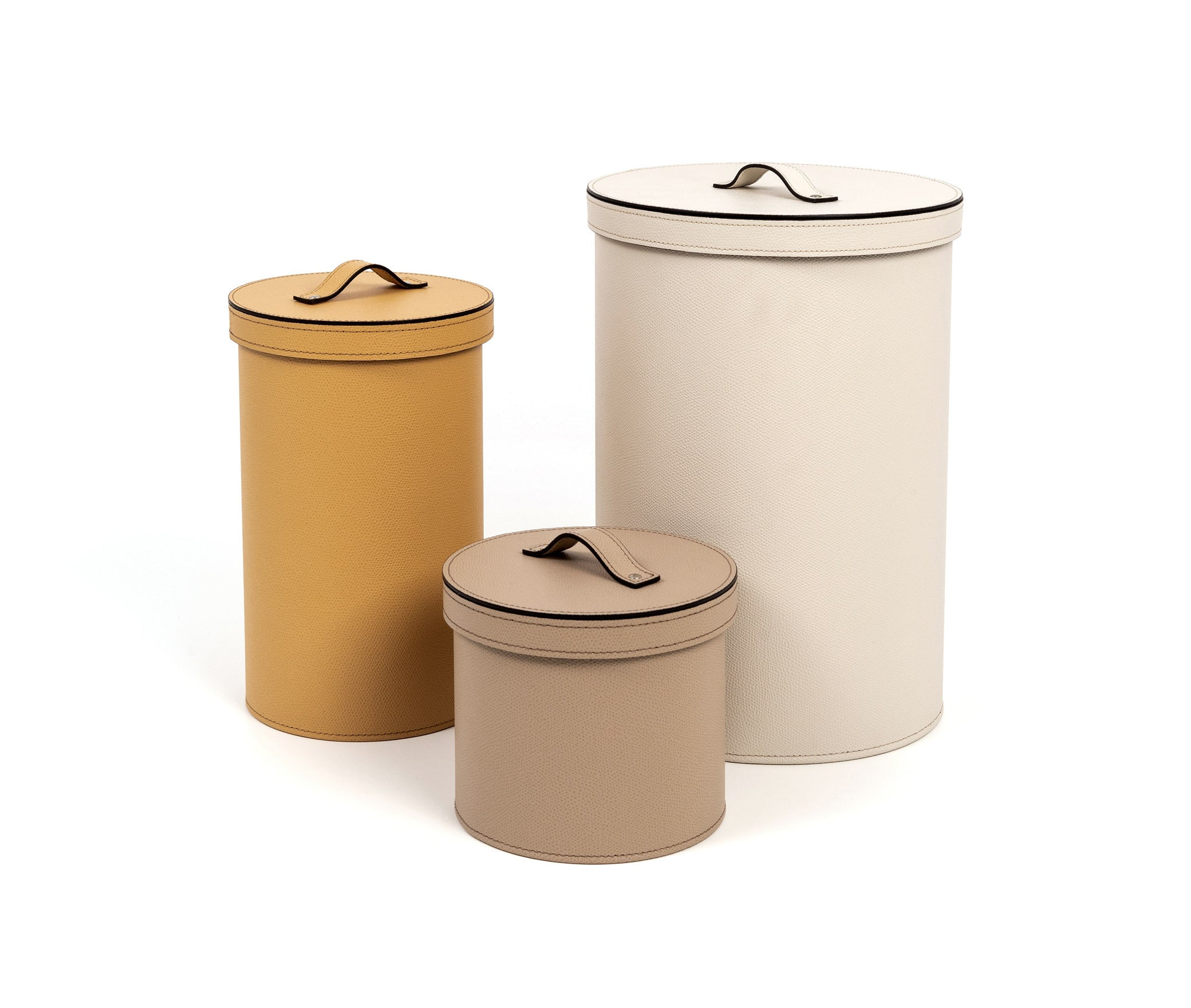 Round Paper Bin with Lid