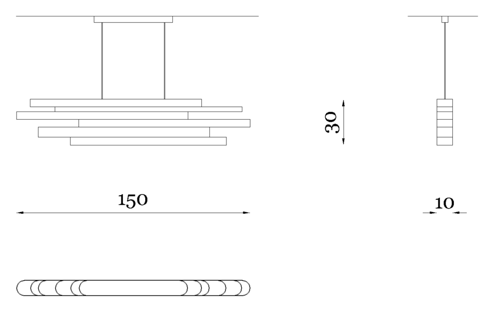 Bijoux Ceiling — Dimensions 1