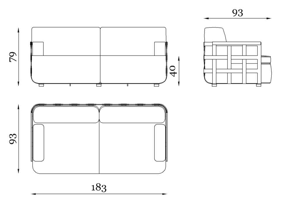 Dafne 2P — Dimensions 1