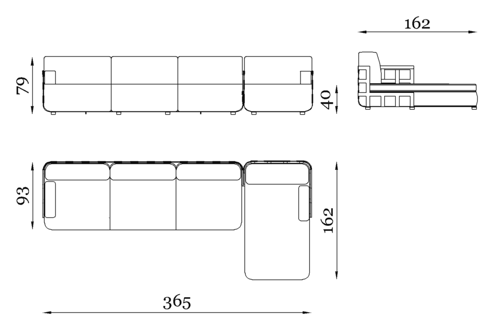 Dafne 3P — Dimensions 3