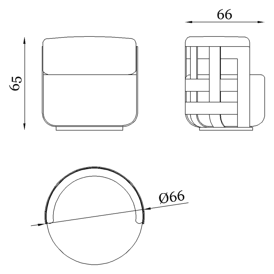 Dafne Round — Dimensions 1